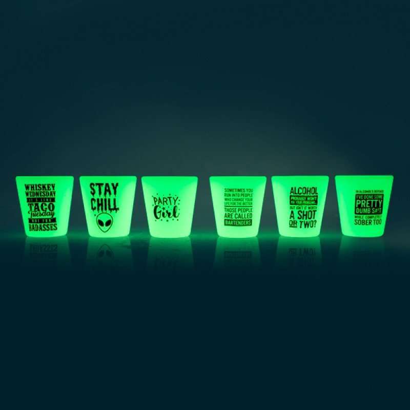 Shot Glass Glow In The Dark