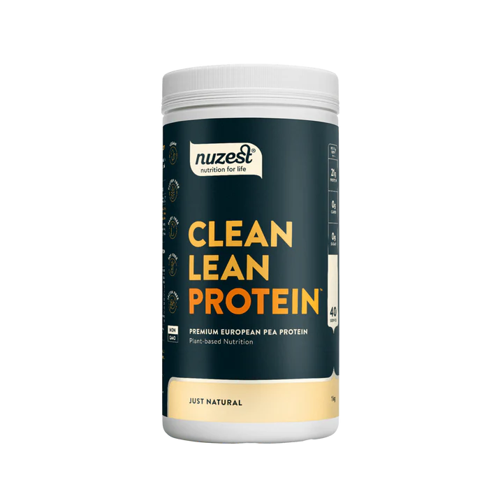 Nuzest Clean Lean Protein Natural 1kg (40 Servings)

Clean Lean Protein is powerfully plant-based and contains all nine essential amino acids. It's a natural source of iron and encourages recovery, vitality, muscle repair, and growth. From seed to tub, we use only the ingredients you need, and the cleanest processing required to bring them to you. Better for you. Better for the environment.
1st Stop, Marshall's Health Shop!