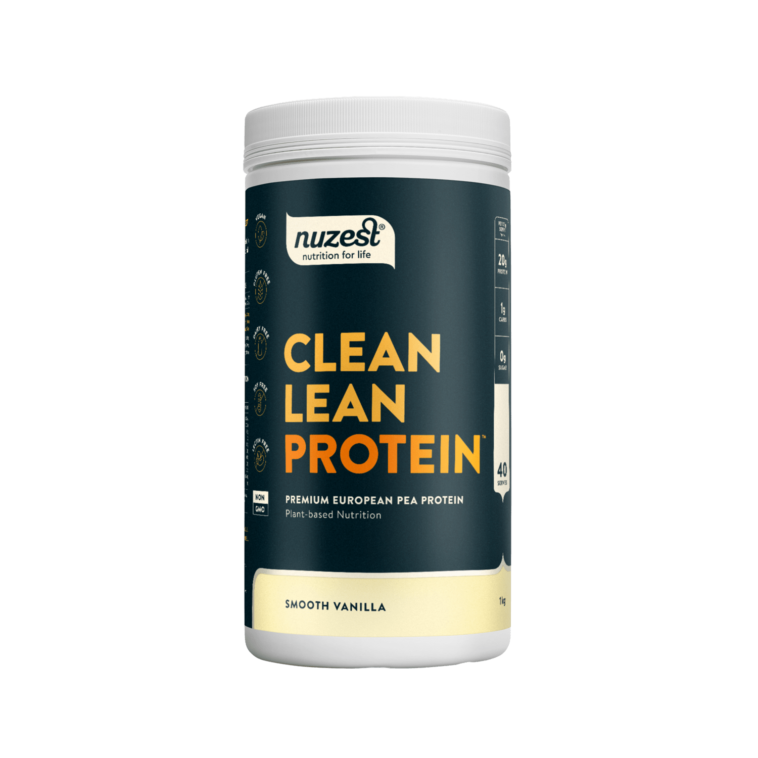 Nuzest Clean Lean Protein Smooth Vanilla

Clean Lean Protein is powerfully plant-based and contains all nine essential amino acids. It's a natural source of iron and encourages recovery, vitality, muscle repair, and growth. From seed to tub, we use only the ingredients you need, and the cleanest processing required to bring them to you. Better for you. Better for the environment.1st Stop, Marshall's Health Shop!