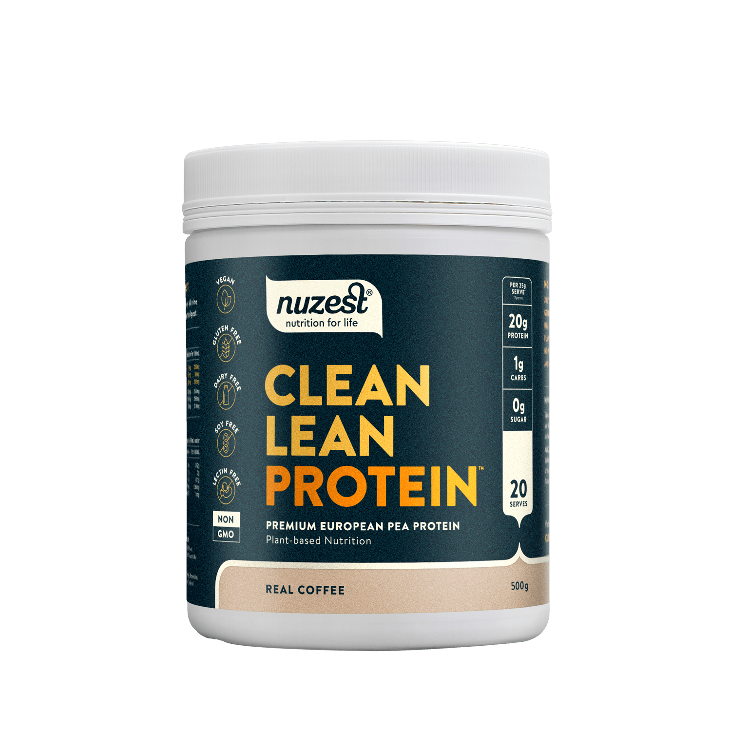 Nuzest Clean Lean Protein Real Coffee 500g

Clean Lean Protein is powerfully plant-based and contains all nine essential amino acids. It's a natural source of iron and encourages recovery, vitality, muscle repair, and growth. From seed to tub, we use only the ingredients you need, and the cleanest processing required to bring them to you. Better for you. Better for the environment.

1st Stop, Marshall's Health Shop!