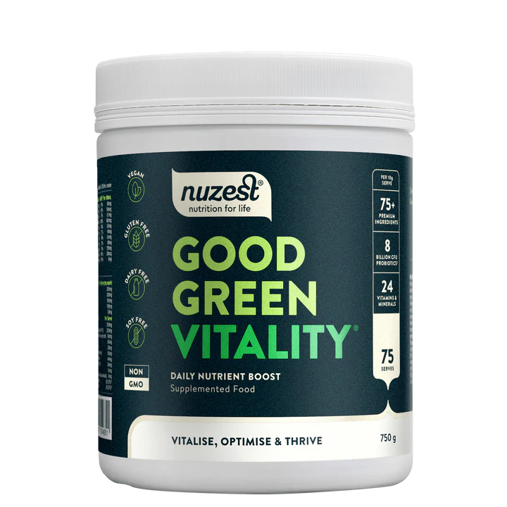 Nuzest Good Green Vitality
Powerful daily nutritional support for all areas of health. Good Green Vitality combines over 75 premium-quality ingredients, including essential vitamins, minerals, probiotics, adaptogens and plant-foods, all in one daily scoop. Formulated to help fill nutritional gaps while supporting energy, immunity, gut health, mood and stress.
1st Stop, Marshall's Health Shop!
