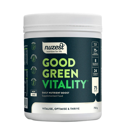 Nuzest Good Green Vitality
Powerful daily nutritional support for all areas of health. Good Green Vitality combines over 75 premium-quality ingredients, including essential vitamins, minerals, probiotics, adaptogens and plant-foods, all in one daily scoop. Formulated to help fill nutritional gaps while supporting energy, immunity, gut health, mood and stress.
1st Stop, Marshall's Health Shop!