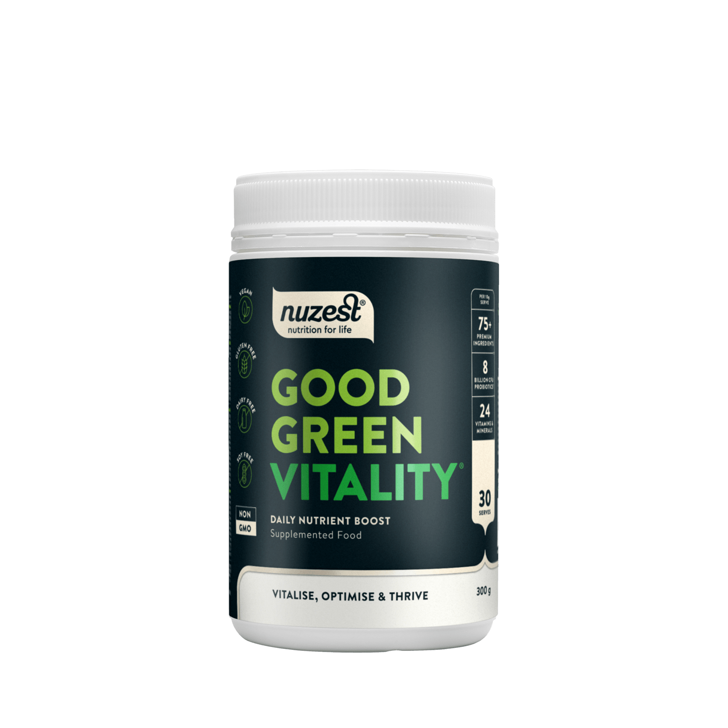 Nuzest Good Green Vitality
Powerful daily nutritional support for all areas of health. Good Green Vitality combines over 75 premium-quality ingredients, including essential vitamins, minerals, probiotics, adaptogens and plant-foods, all in one daily scoop. Formulated to help fill nutritional gaps while supporting energy, immunity, gut health, mood and stress.
1st Stop, Marshall's Health Shop!