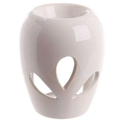 Ceramic Oil Burner Petal Cut/Out  10.5cm