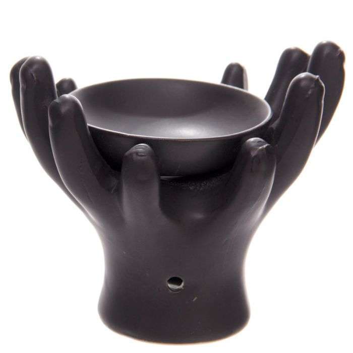 Open Hands Ceramic Oil Burner