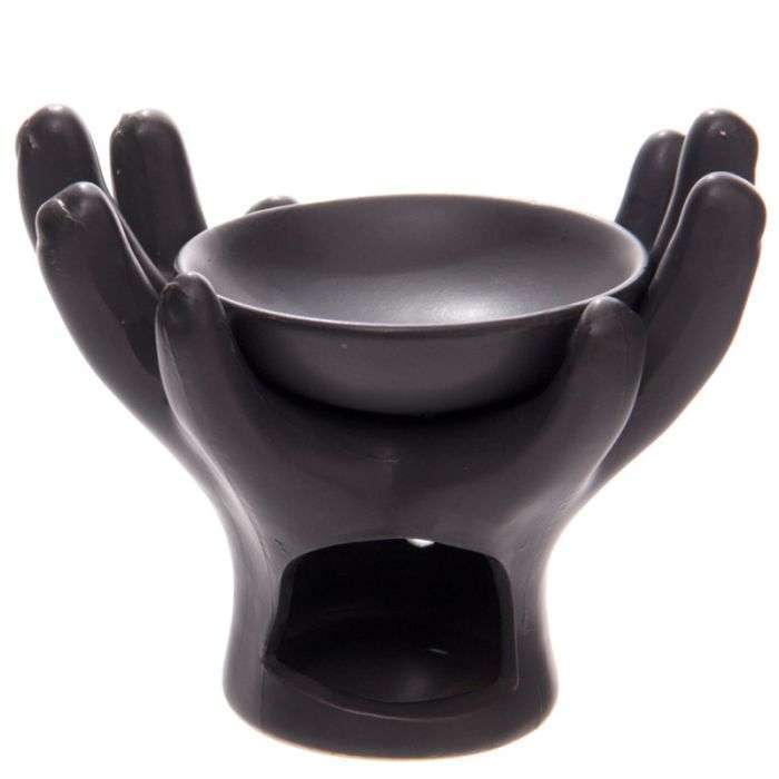 Open Hands Ceramic Oil Burner