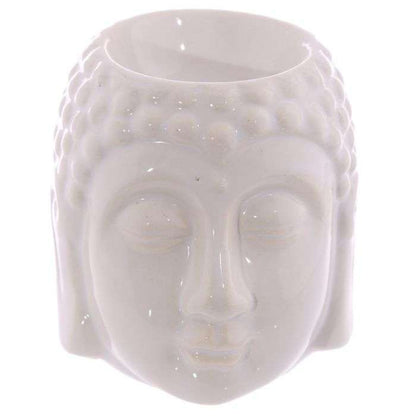 Ceramic Oil Burner Small Crackle Glaze Buddha Head