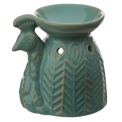 Eden Ceramic Peacock Oil Burner