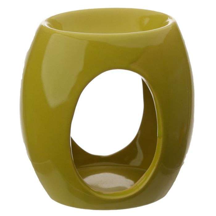 Eden Abstract Ceramic Oil Burner with Oval Cut-out