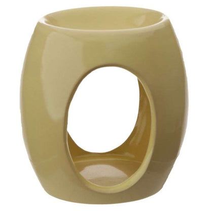 Eden Abstract Ceramic Oil Burner with Oval Cut-out