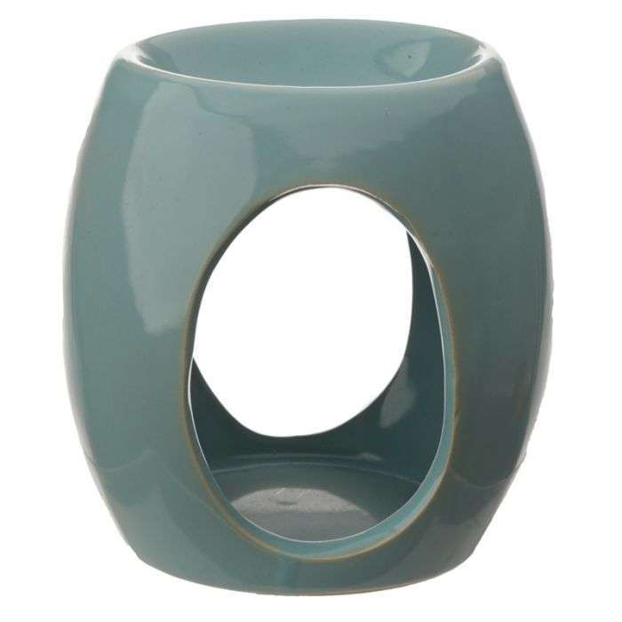 Eden Abstract Ceramic Oil Burner with Oval Cut-out