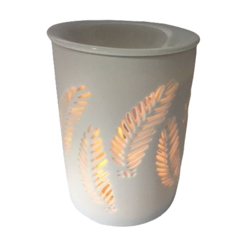 Fern Oil Burner White Matt