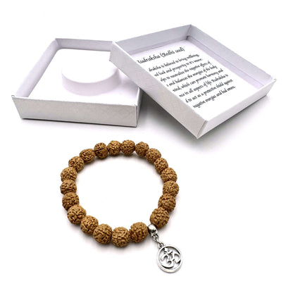 Bodhi Seed Bracelet with Ohm Charm