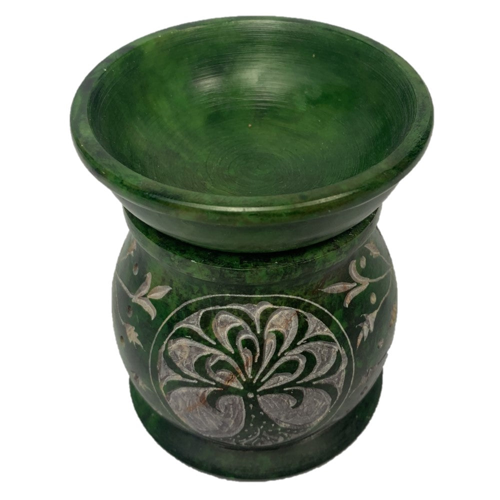 Green Tree Of Life Soapstone Burner