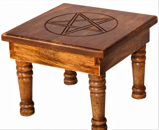Altar Table Pentacle Light Mango Wood OT8