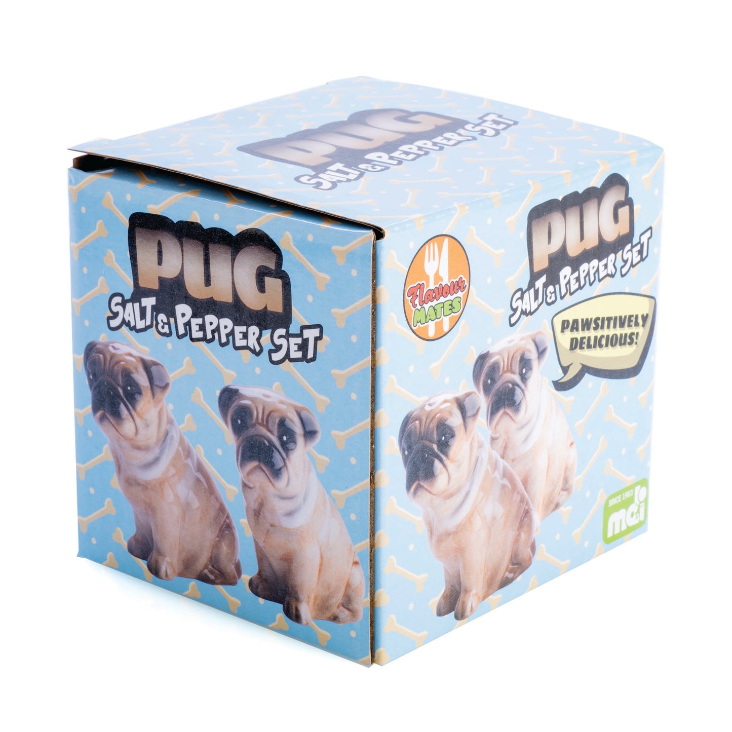 Flavour Mates Pug Salt & Pepper Set