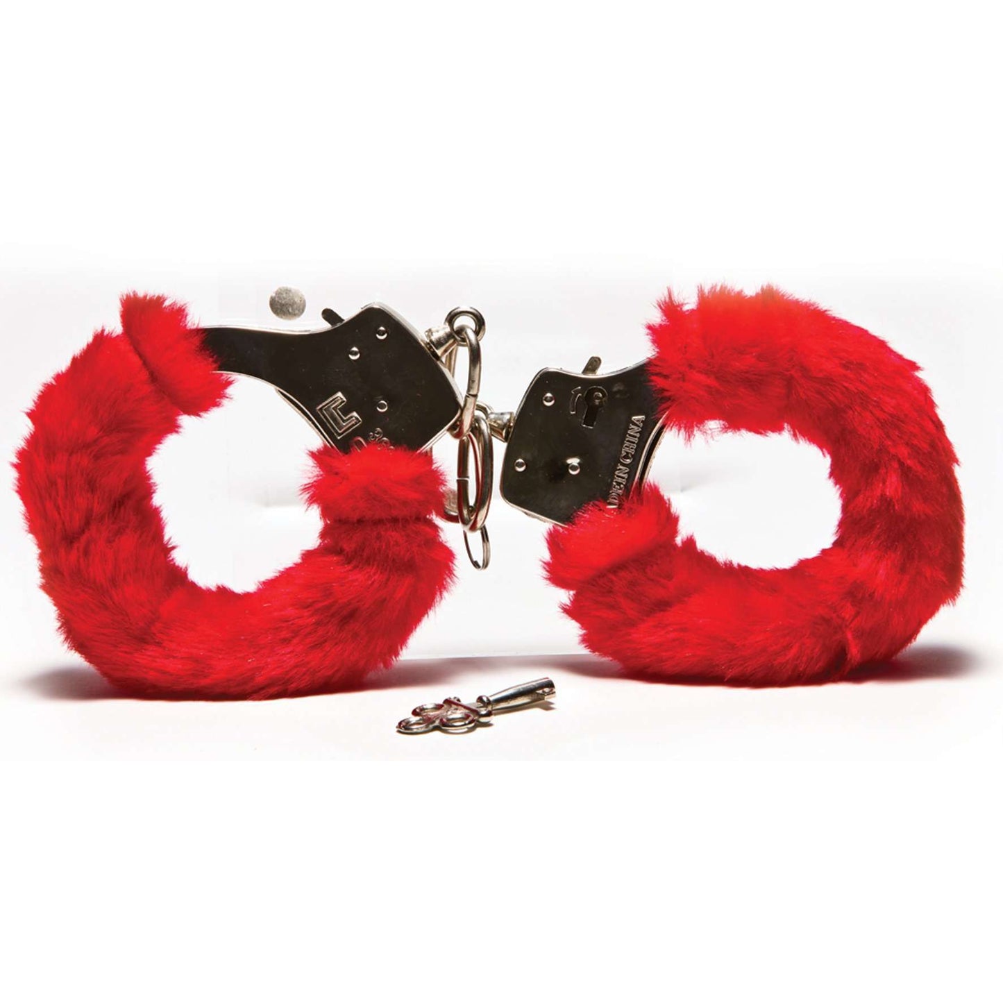 Red Furry Love Cuffs