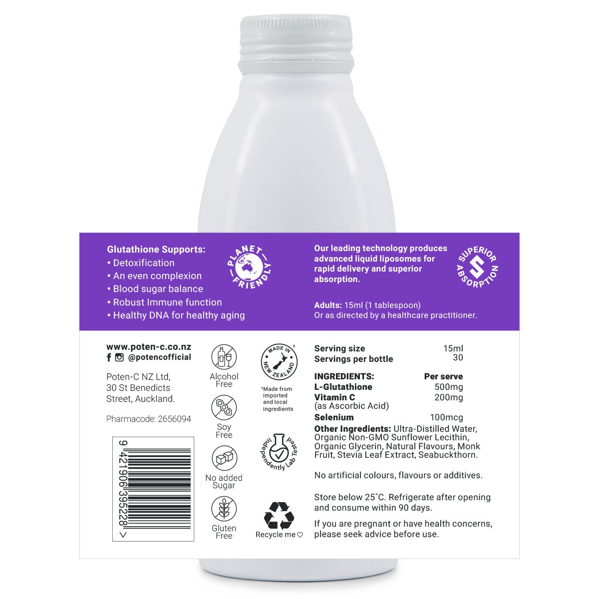 Poten-C Glutathione Liposomal 500mg