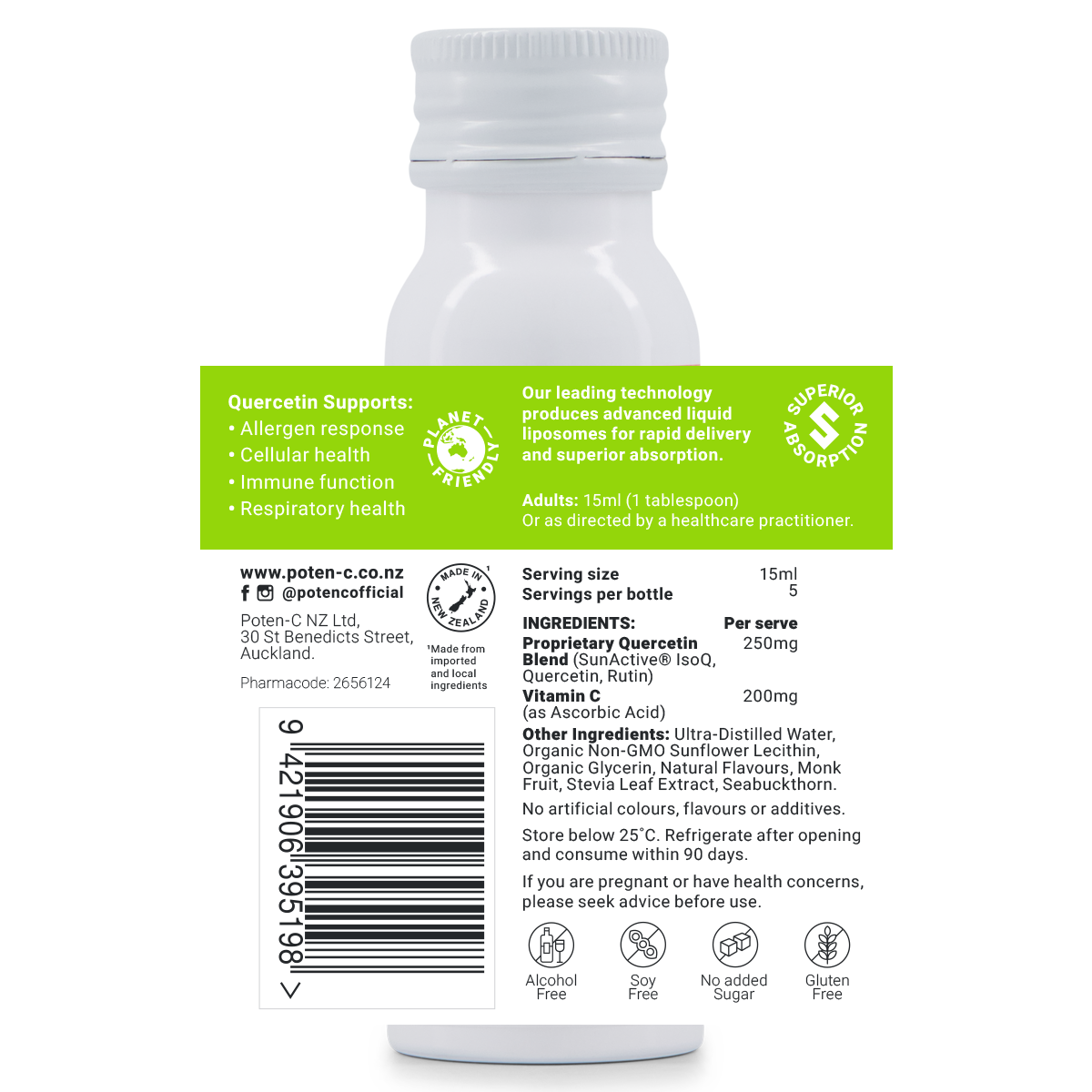 Poten-C Quercetin Liposomal 250mg