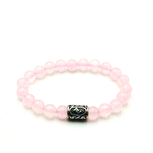 Rune Bracelet Rose Quartz Jera