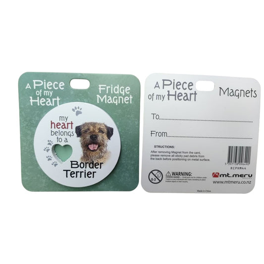 Border Terrier Piece of My Heart Magnet