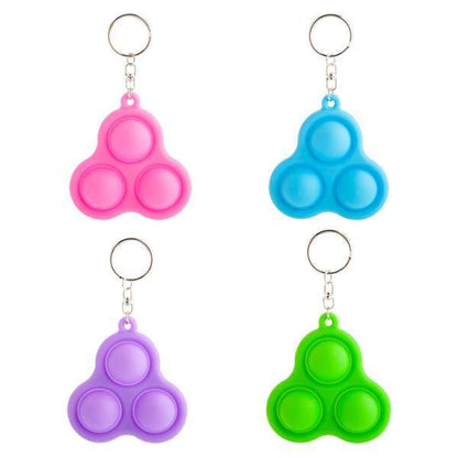 Push & Pop Triple-Pop Keychain