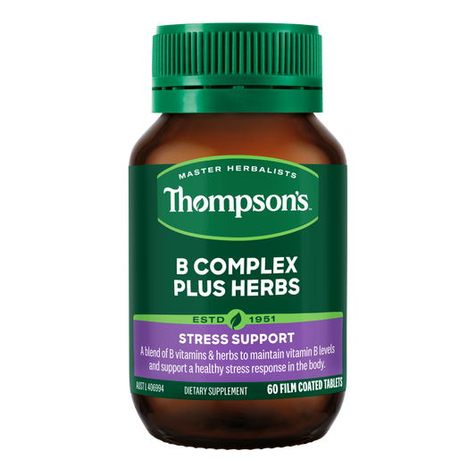 Thompson's B Complex Plus Herbs 60 Tablets