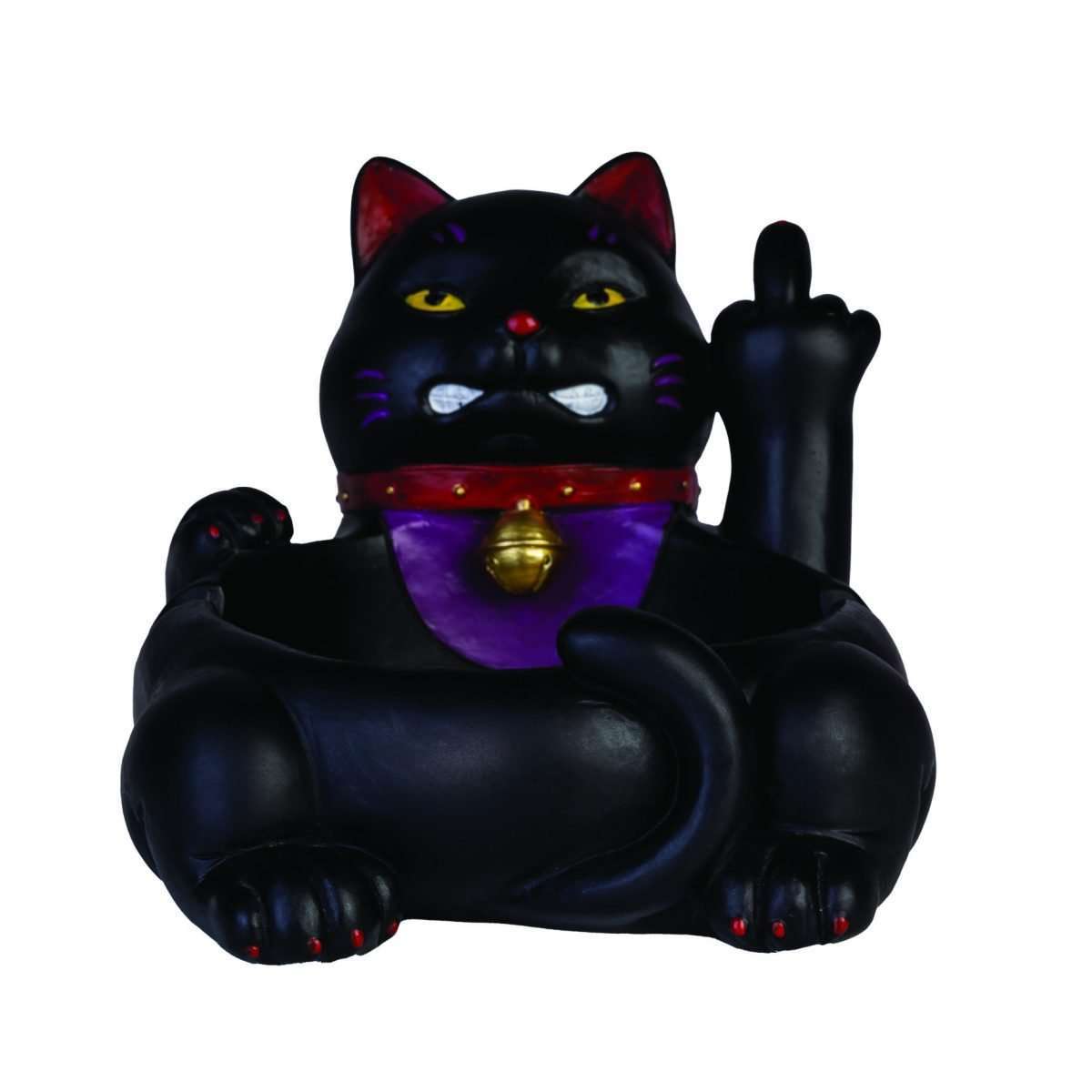 Rude Lucky Kitty Ashtray