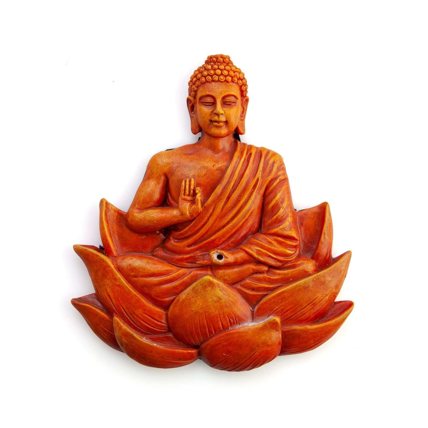 Orange Buddha Incense Burner