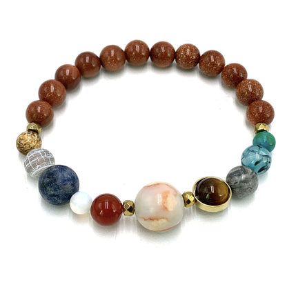 Goldstone Solar System Bracelet