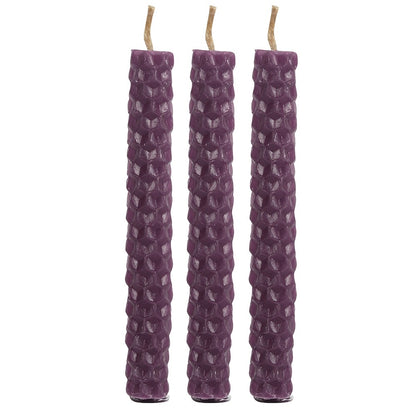 Purple Beeswax Spell Candles (6)