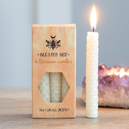 Cream Beeswax Spell Candles