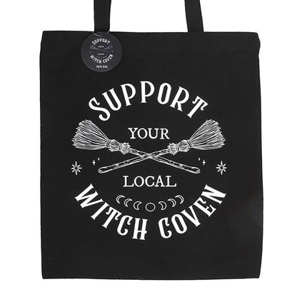 Support Your Local Witch Coven Polycotton Tote Bag