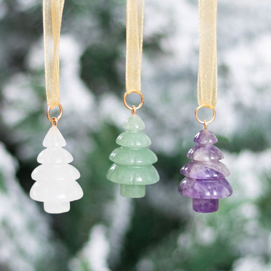 Crystal Christmas Tree Decorations (Set of 3)