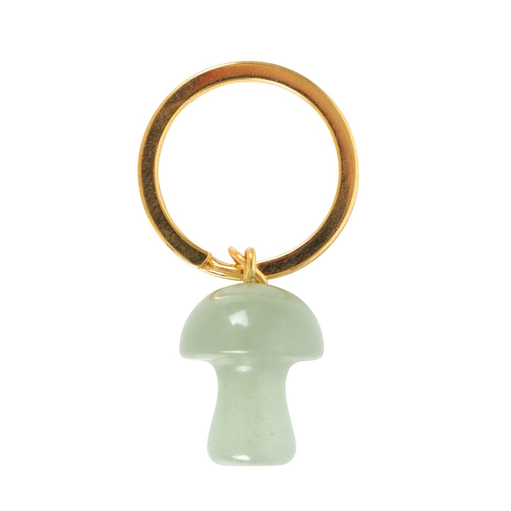 Keyring Aventurine Mushroom