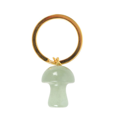 Keyring Aventurine Mushroom