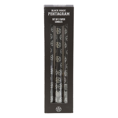 Pentagram Taper Dinner Candles