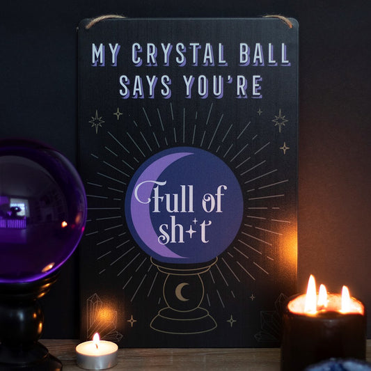 Metal Sign My Crystal Ball Says...