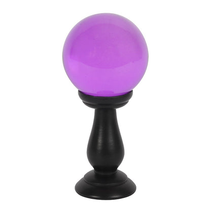 Crystal Ball Purple Small/Wooden Stand