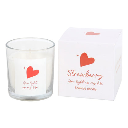 You Light Up My Life Strawberry Candle