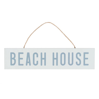 Beach House Hanging MDF Sign