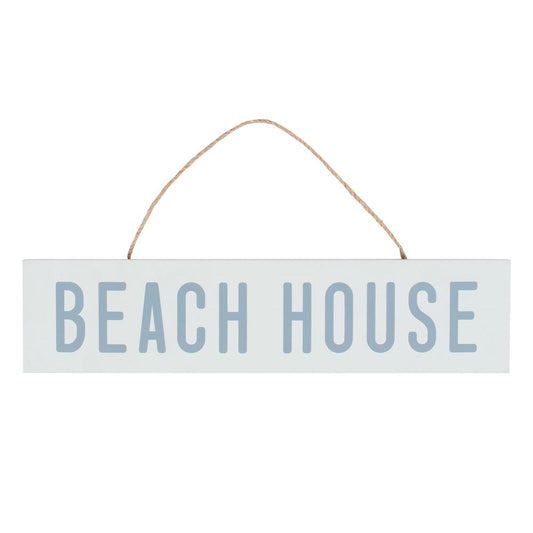 Beach House Hanging MDF Sign