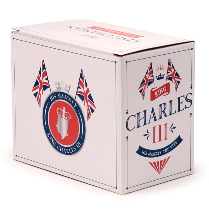 King Charles III Ceramic Shaped Handle Mug