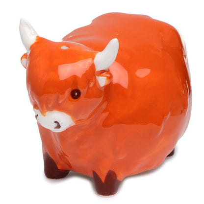Highland Cow Ceramic Salt & Pepper Set