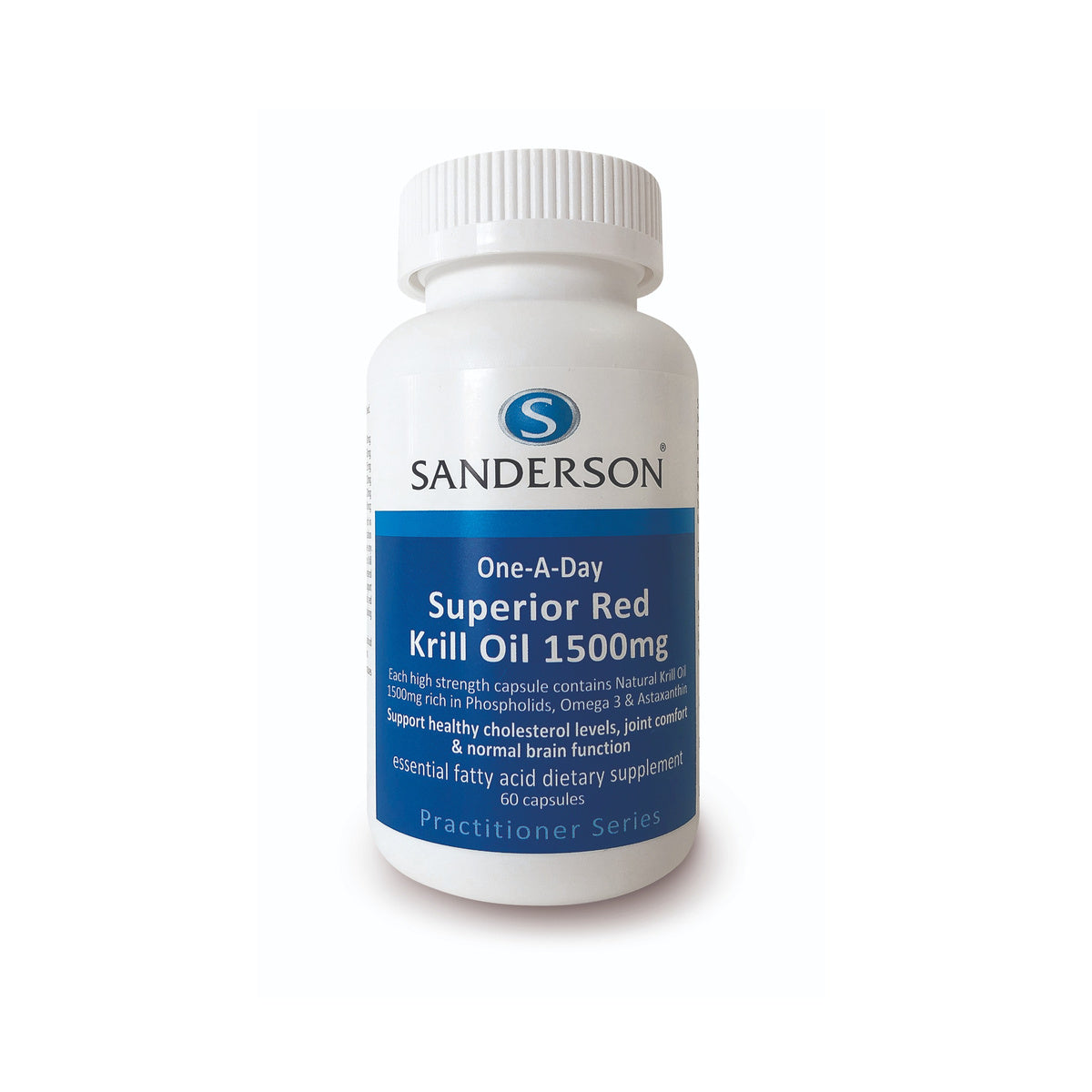 SANDERSON Superior Red Krill 1500mg Softgels