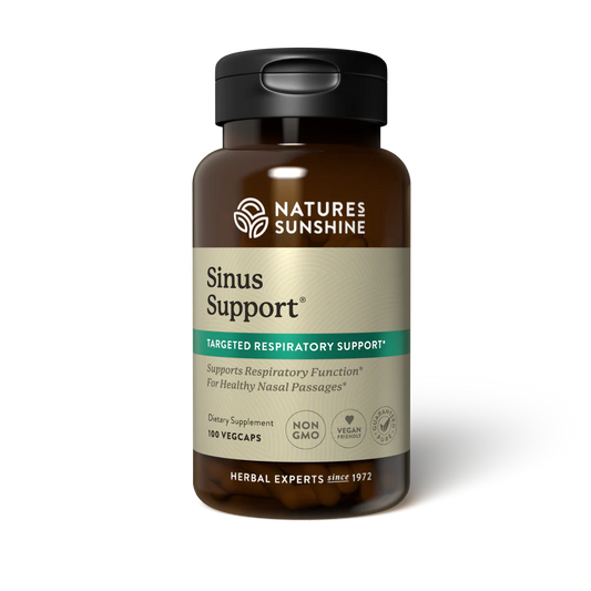 Natures Sunshine Sinus Support 100 Vege Capsules

Sinus Support is an ephedrine-free herbal formulation designed to help soothe the sinuses and&nbsp;support respiratory health and nasal function.

Unlike many over the counter decongestants Sinus Support does not cause drowsiness.

May support the respiratory system&nbsp;

Encourages proper nasal function

Is ephedra free
1st Stop, Marshall's Health Shop! 