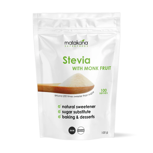 Matakana Organic Stevia with Monk Fruit Powder 100g