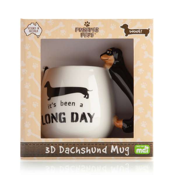 Furever Pets Dachshund 3D Handle Mug