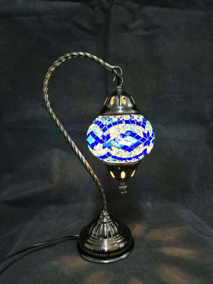 Turkish Mosaic Lamp- Swan Neck Multicolour - TL148