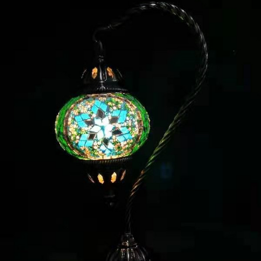 Turkish Mosaic Lamp - Swan Neck Multicolour TL152